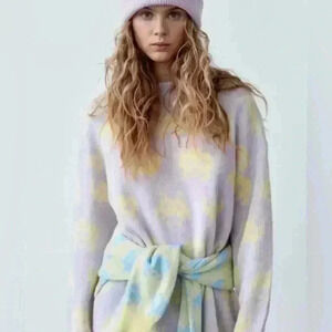 Zara Jacquard Space Invaders Taito Sweater Size S